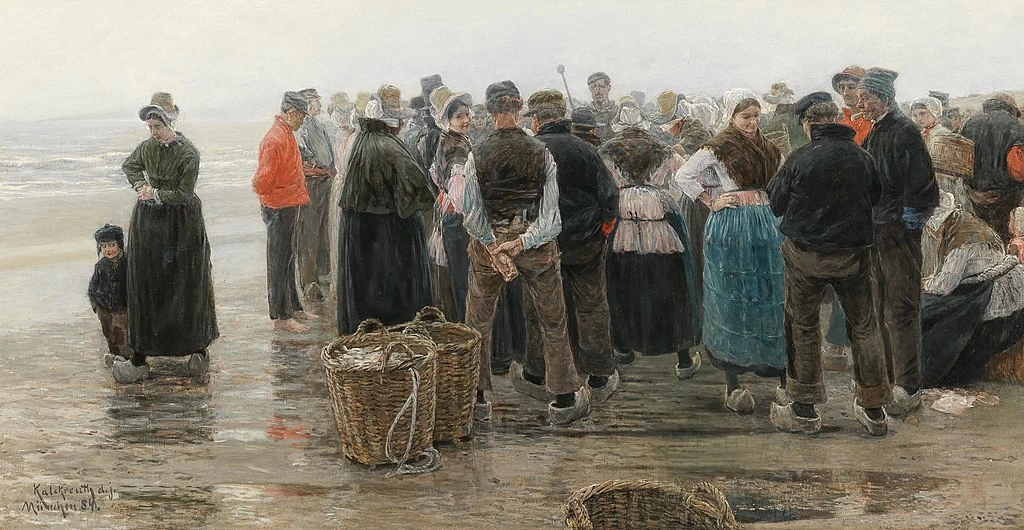 Leopold von Kalckreuth - Incontro dei pescatori 1884